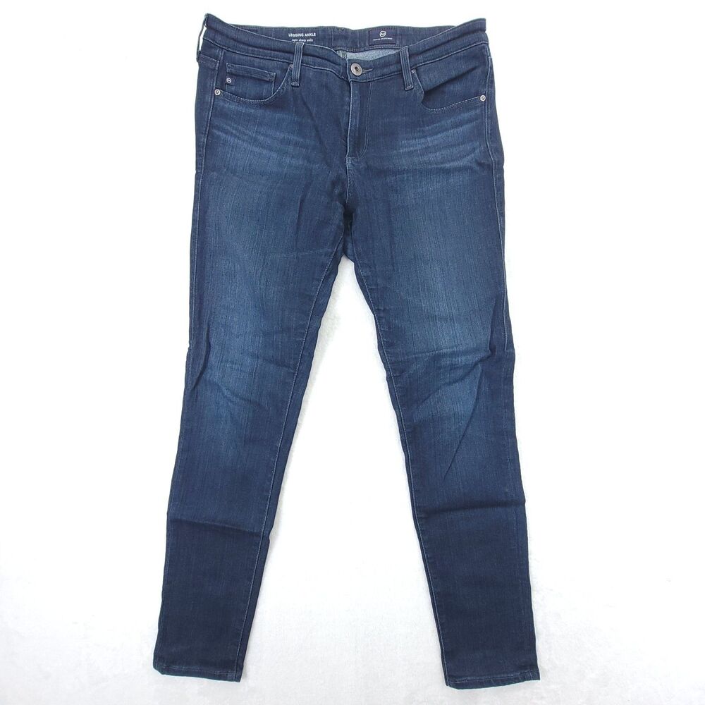 AG Adriano Goldschmied Womens Legging Ankle Super Skinny Jeans Sz 29R 27" Inseam